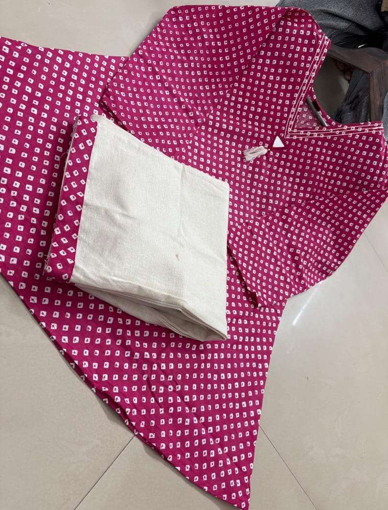 Reyon Kurta with Linen Pant