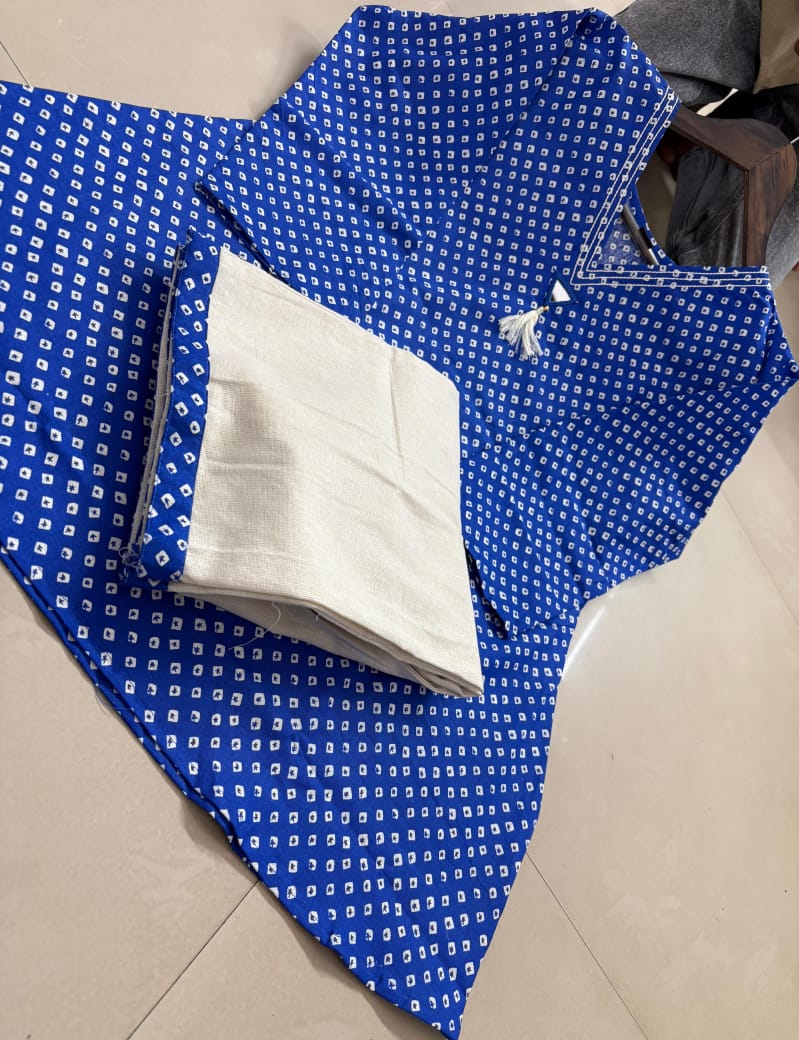 Reyon Kurta with Linen Pant