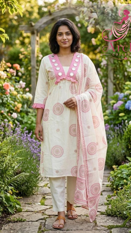 Jaypuri cotton Aline dress